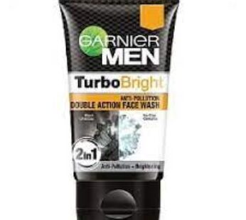 Garnier Turbo Brigth Double Action Men Facewash 2in1 100 g