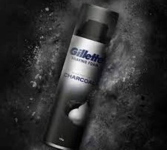 GILLETTE CHARCOAL SHAVING FOAM 196 g