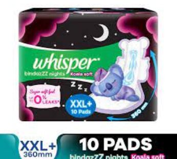 Whisper Bindazzz Nights Koala Soft XXL+ 10 Pads