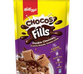 Kelloggs Chocos Fills – Double Chocolaty, Multigrain, High In Protein & Anytime Snack, 170 g