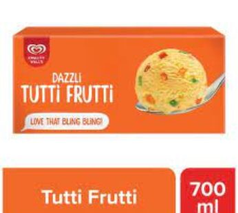 kwality walls Frozen Dessert – Tutti Frutti, 700 ml TUB