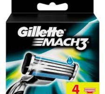 Gillette Mach 3 Razor Blades – Pack of 4 Cartridges