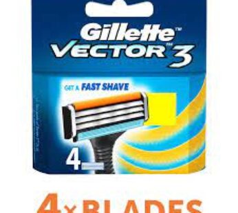 Gillette Vector3 – Cartridges, 4 pcs Carton