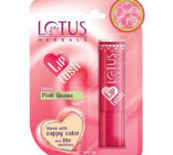 Lotus Herbals Lip Lush Pink Guava Rush – SPF 20, 4 g