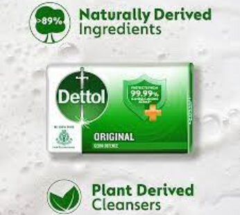 Dettol Bathing Soap Bar – Original, Germ Protection, Dermatologically Tested, 75g
