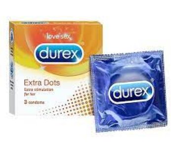 Durex Condoms – Extra Dots, 3 pcs