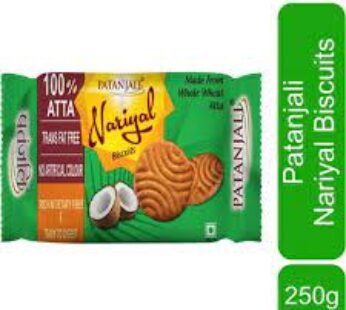 Patanjali Nariyal Atta Biscuit  250 g Pouch