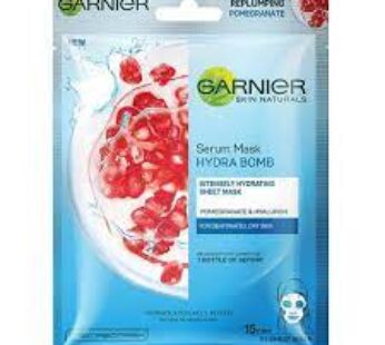 Garnier Hydra Bomb Face Serum Sheet Mask – Makes Skin Supple & Moisturised, 28 g