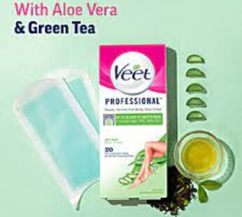 Veet Dry Skin, 8 Strips Gel Wax Hair Removal for Women Up to 28 Days of Smoothness