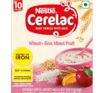 Nestle Cerelac Wheat – Rice Mixed Fruit, From 10 To 24 Months, 300 g Bag-In-Box