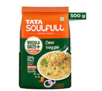 Tata Soulfull Masala Oats+ Desi Veggie 500 g