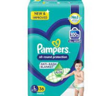 Pampers All Round Protection Anti-Rash Blanket Lotion With Aloe L, 9-14Kg 36 Pants