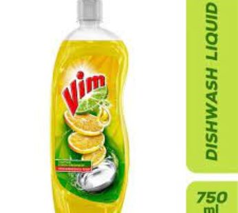 Vim Dishwash Liquid Gel – Lemon, 750 ml Bottle