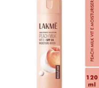Lakme Peach Milk Moisture-Riser – SPF 24 PA++, With Vitamin E, 120 ml