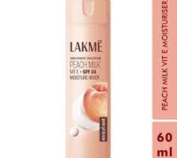 Lakme Peach Milk Moisture-Riser – SPF 24 PA++, With Vitamin E, 60 ml