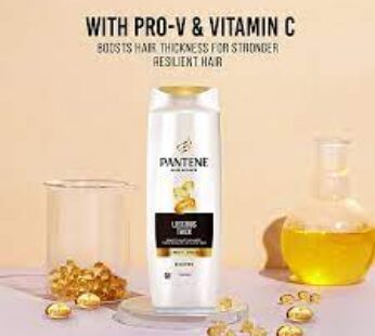 Pantene Hair Science Luscious Thick Shampoo – With ProV + Vitamin C, 180 ml