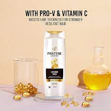 Pantene Hair Science Luscious Thick Shampoo - With ProV + Vitamin C, 180 ml
