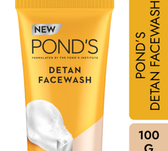 Ponds DeTan Facewash-With Niacinamide & Vitamin C,Reduces In 1 Week,For All Skin Types, 100 g