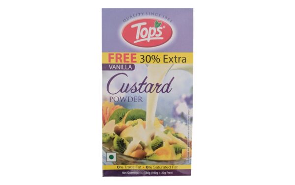 Tops Custard Powder - Vanila 100 g Carton - Image 2