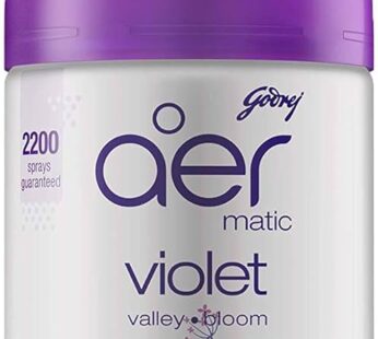 Godrej Aer Matic, Automatic Air Freshener Refill Violet Valley Bloom (225 Ml)