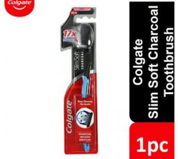 Colgate Slim Soft Charcoal Toothbrush, 1 pc