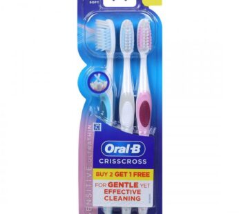 Oral-B Criss Cross Ultra Thin Sensitive Toothbrush, ( Buy 2 Get 1 Free)