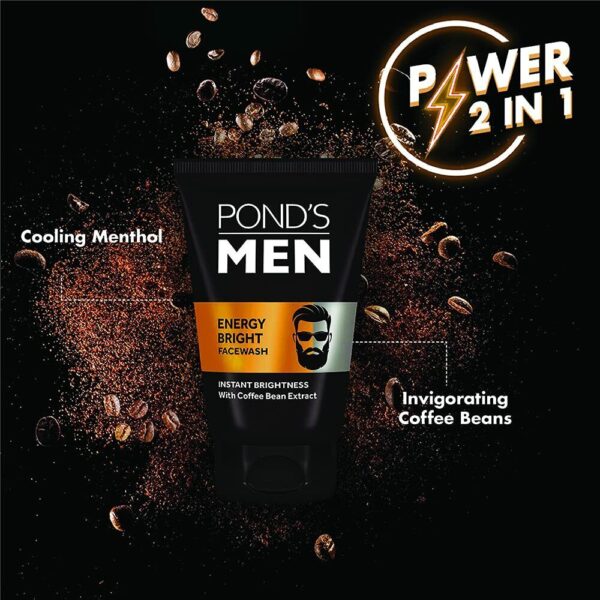 Ponds Men Energy Bright Facewash 100G - Image 4