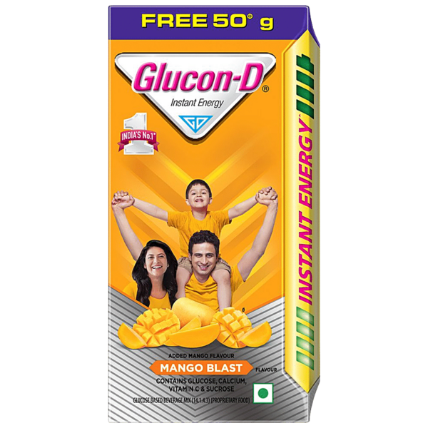Glucon D Instant Energy Health Drink Mango Punch 75 g - Image 2