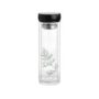 Cello H2O Double Wall Glass Water Bottle, 400 ml