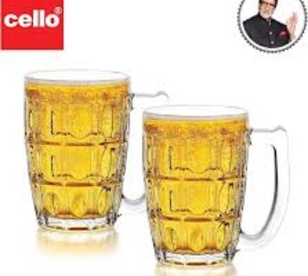 Cello Executive Beer Mug 375ml, 2 Pieces