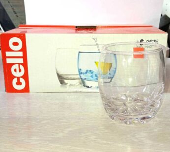 Cello Glassware Amphio Tumbler Set ,290 ml