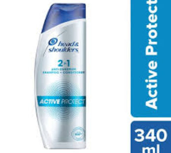 Head & shoulders Active Protect 2 in 1 Anti-Dandruff Shampoo Conditioner,, 340 ml