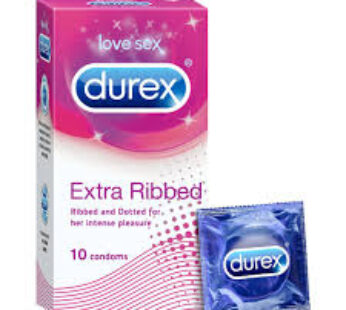 Durex Extra Ribbed Condom 10 pcs