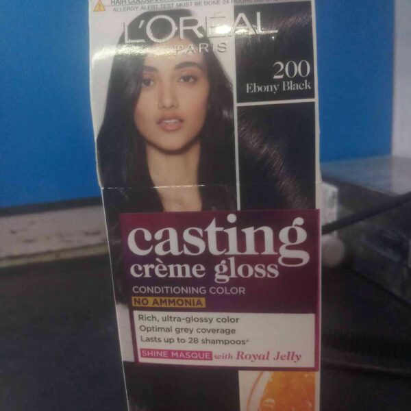LOreal Ebony Black Hair Colou 200 21g +24ml