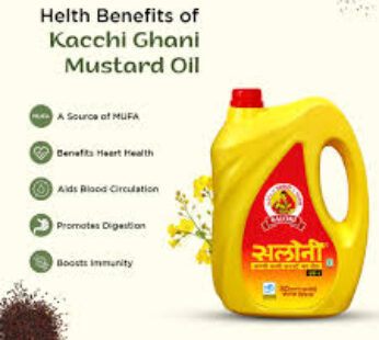 Saloni Kahchi Ghani Mustard oil 5 Ltr PET