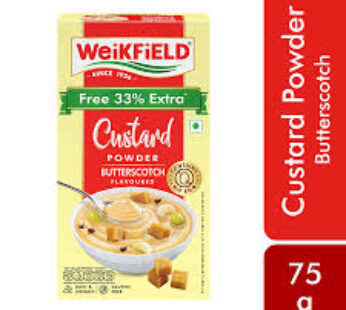 Weikfield Butterscotch Custard Powder 75 g Carton