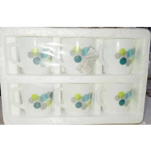 CELLO RICCA MUG MEDIUM 6 PCS MISTY DOST
