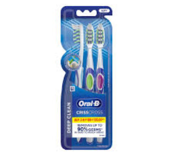 Oral B Criss Cross Soft Toothbrush, (deep clean ) Buy 2 Get 1 Free