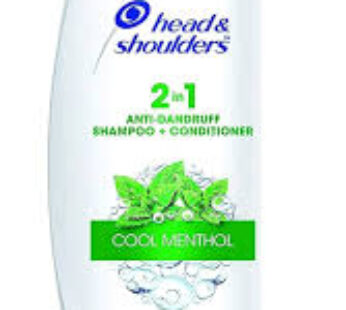 Head & shoulders Cool Menthol 340 ml, +2 in 1 shampoo+conditioner smooth &silky 70 ml , free