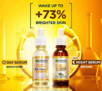 GARNIER VITAMIN C POWER DUO, DAY 15 + NIGHT SERUM, 15ML+ 15 ML