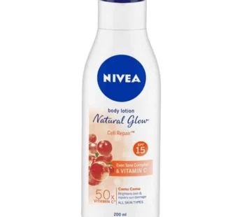 Nivea Natural Glow Cell Repair Body Lotion – SPF 15, 200 ml